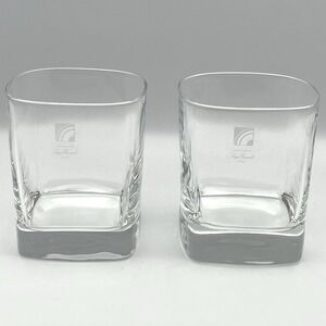 Luigi Bormioli Strauss Square Whiskey Glasses Set‎ of 2 Light & Music Italy